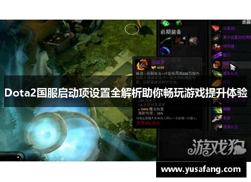 Dota2国服启动项设置全解析助你畅玩游戏提升体验